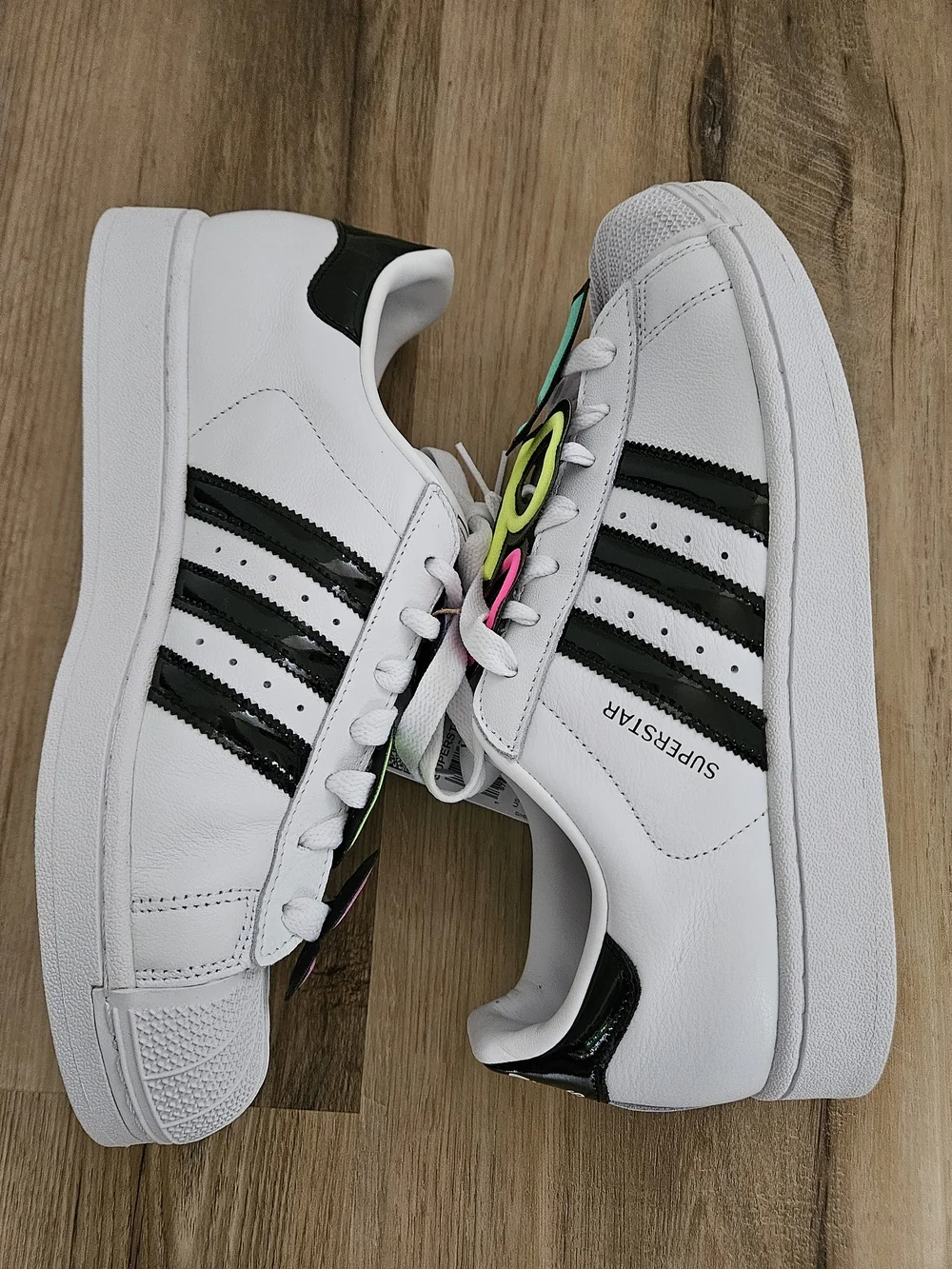 Men's Adidas Originals White X Jeremy Scott Superstar II Sneakers JR3584 Size 10